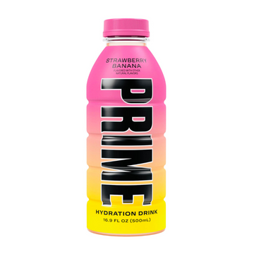 12 Pack x PRIME Hydration Drink Strawberry Banana Sports - 500ml